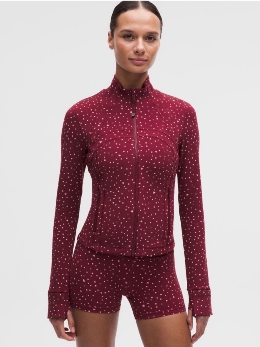 NWT Lululemon Define Cropped Jacket *Nulu
Scattered Heart/Burgundy Bay